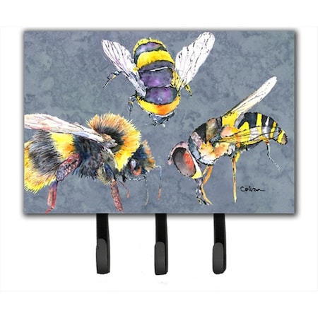 Carolines Treasures 6 x 9 In. Bee Bees Times Three Leash or Key Holder 8879TH68